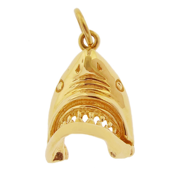 Shark 14K Gold Charm