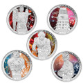 Doctor Who Monsters 2014 1/2oz Silver Proof Five-Coin Set