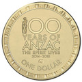 2014 $1 100 Years of Anzac M Counterstamp