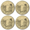 2015 $1 Anzac Centenary Mintmark 4-Coin Set