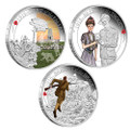 The ANZAC Spirit 100th Anniversary Coin Series 2015 1/2oz Silver Proof Three-Coin Set 
