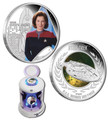Tuvalu 2015 $1 Star Trek - Captain Janeway Voyager Silver Proof Pair