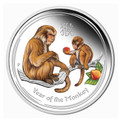 2016 $1 Year of the Monkey 1oz Colour Silver Proof