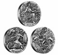 2015 Goddesses of Olympus Silver Coins Set (3 coins x 2oz) High Relief