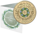2017 $2 AlBr C Mintmark Colour Unc Coin - Remembrance Day