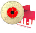 2018 $2 'C' Mintmark Coloured Unc Coin - Remembrance Day - Armistice Centenary