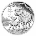 Lunar Ox 2021 50c 1/2oz Silver Proof Coin