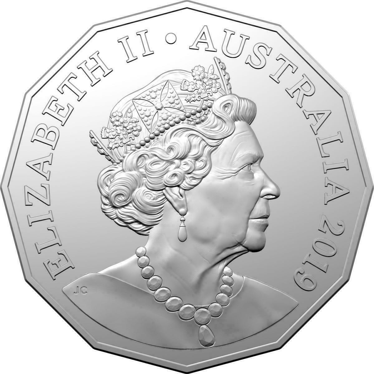 2019 50c Jody Clark Fifty cent JC Effigy coin Rare Unc Ex Coin Bag