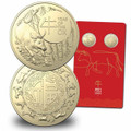 Year of the Ox 2021 $1 Uncirculated Two-Coin Set