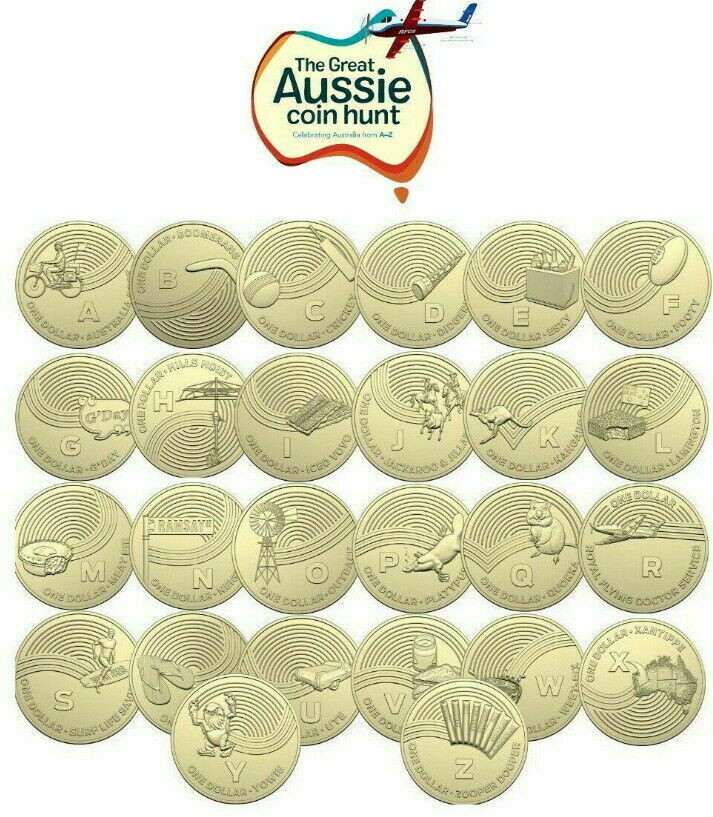 Details about   2019 Great Aussie Hunt Genuine $1 Coin Keyring 26 Designs Gift Money Keyring 