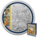 35th Anniversary of Animalia 2021 20c Coloured Uncirculated Coin and Book