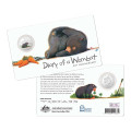 20th Anniversary Diary of a Wombat 2022 20c Cu/Ni Coloured Unc Coin in Card