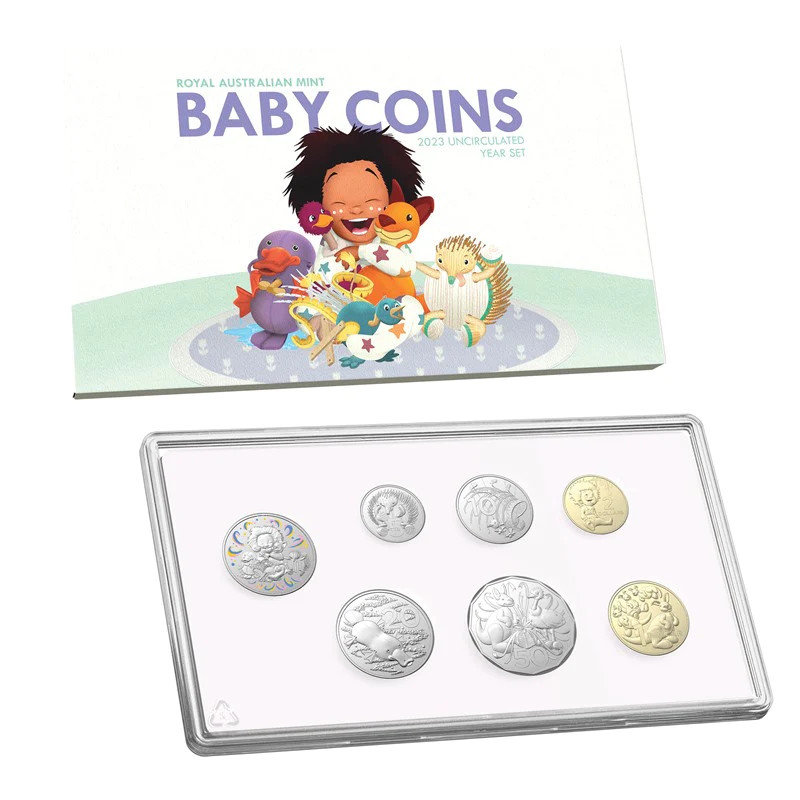 2023 6 Coin Baby Mint Set Western Sydney Stamps and Coins. ABN