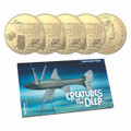 Creatures of the Deep 2023 $1 Mintmark & Privymark Al-Br Unc 4-Coin Set