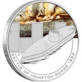 2010 Famous Naval Battles 1oz Silver Proof Coin Battle of Hampton Roads 1862