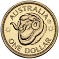 2011 Perth ANDA - Ram’s Head, Uncirculated one Dollar ( P Counterstamp)