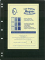 Hagner Stamp  Stock Sheets 6 Strip- Single sided (Pkt 10)