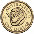 2011 Sydney ANDA – Ram’s Head Dollar- $1 Al/Br Unc Coin – ‘S’ Counterstamp
