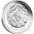 AUSTRALIAN LUNAR SERIES II 2012 1 oz YEAR OF THE DRAGON SILVER PROOF COIN 