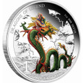 DRAGONS OF LEGEND - CHINESE DRAGON 2012 1OZ SILVER PROOF COIN 