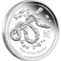 AUSTRALIAN LUNAR SERIES II 2013 YEAR OF THE SNAKE SILVER 1oz  PROOF COIN