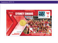 2012 AFL Premiers stamp and coin cover - Sydney Swans