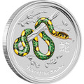 World Money Fair - Berlin Coin Show Special 2013 Year of the Snake 1oz Silver Coloured Coin