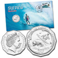 2013 Surfing Australia 50th Anniversary Stamp and coin cover PNC