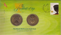 2011 The Presdient's Cup Golf Australian Stamp and Medallion Cover