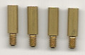 VST COIN AND BANKNOTE: SCREW EXTENSION POSTS. SET OF 4