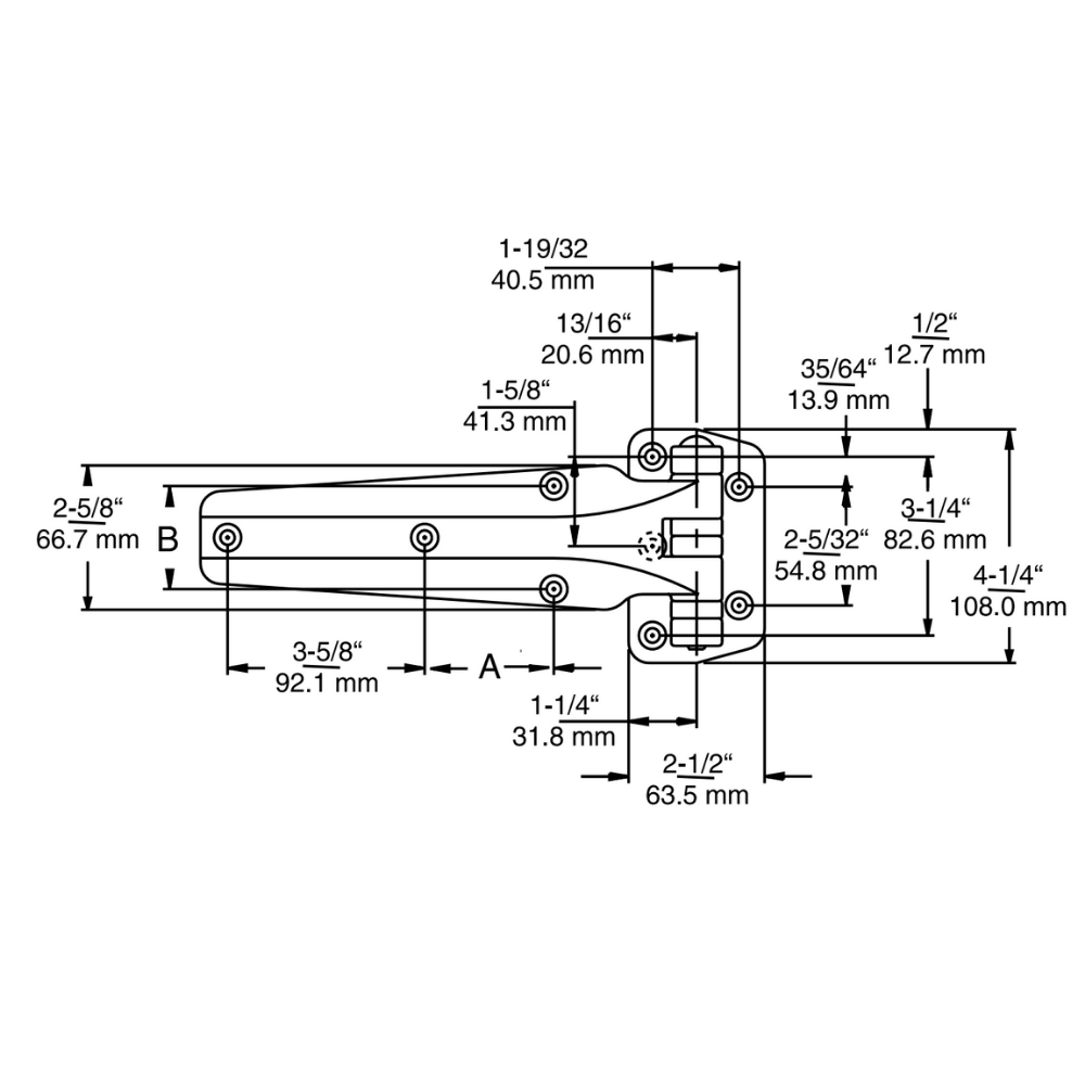 Shop Now! Hardware Kason Kason WalkIn Hinges Kason 1241 Heavy