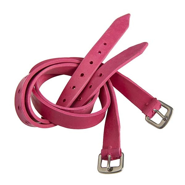 PInk Spur Straps Snaffleit Horse Supplies