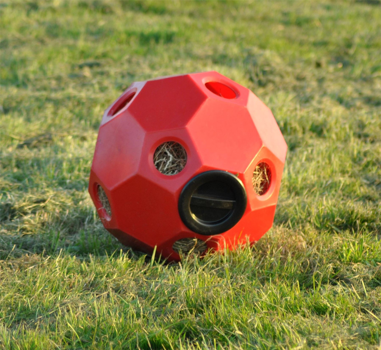 Hay Ball Feeder Red Snaffleit Horse Supplies