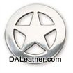 Ranger Star Concho 1 Inch Silver Plate