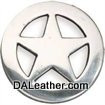 Ranger Star Concho 1-1/4 Inch Silver Plate