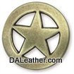 Ranger Star Concho 1-1/4 Inch Old Ranger Brass Finish