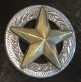 1-1/4" 3-D Texas Star Concho