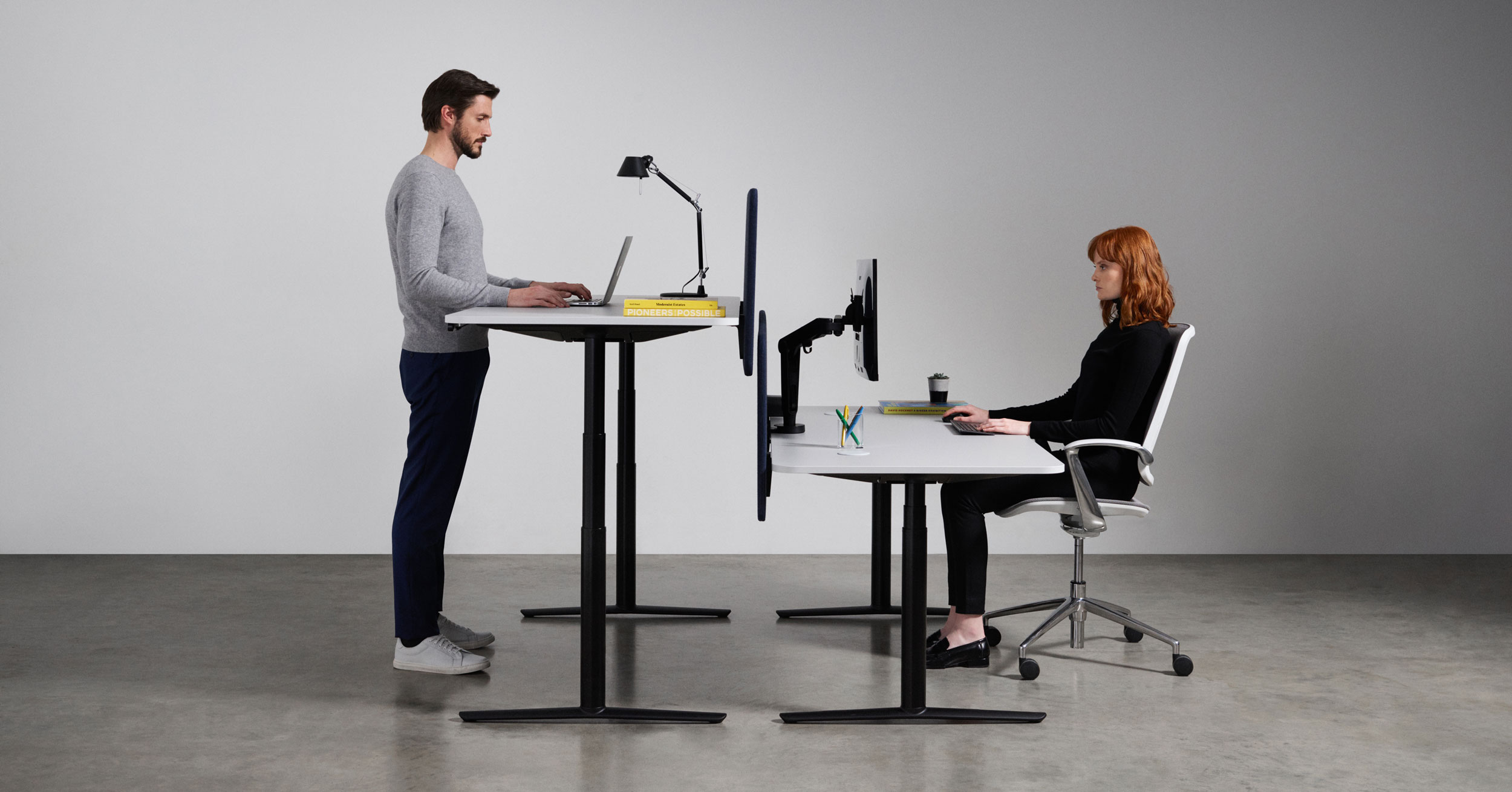 Boss Design ACDC Sit Stand Double Bench