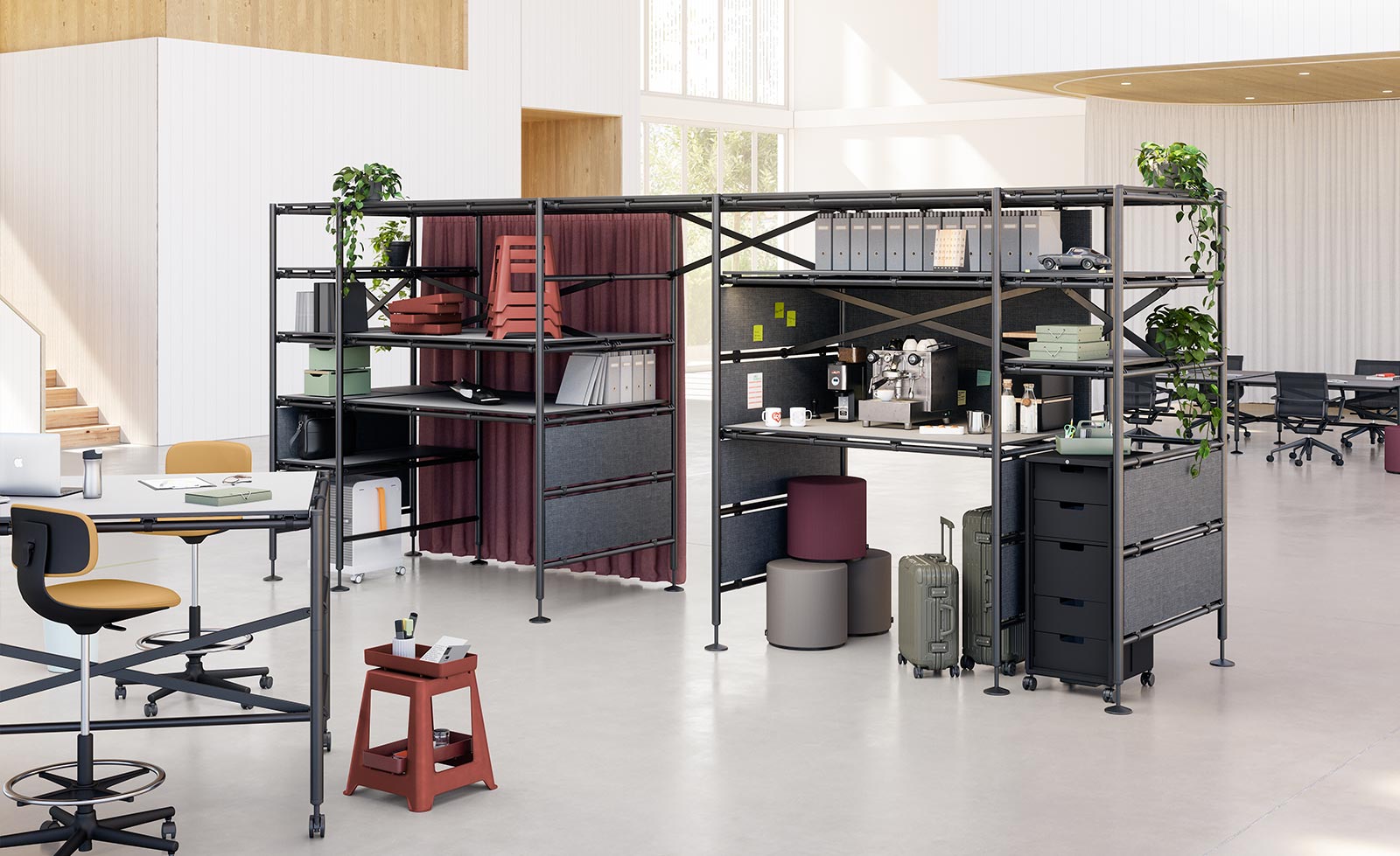 Think Furniture - Hybrid Office Design - Vitra Comma Office System