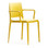 Allermuir Tonina Chair with armrests in Mustard