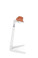Interstuhl KINETICis5 perch stool in white and orange