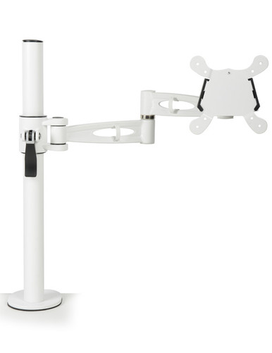 Metalicon Pole Mounted Monitor Arm White