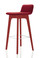 Lyndon Design Agent Bar Stool Red Painted Frame - Front