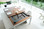 Aramith Fusion Pool Dining Table - White Powder Coated Frame - Walnut Top