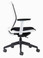 Koplus Tonique Task Chair - White Frame - Black Mesh - Black Fabric - Black Nylon Base - Side