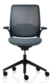 Orangebox Eva Task Chair Counter Height Armchair Black Carbon