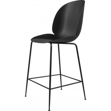 Gubi Beetle Stool with black shell and legs