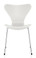 Fritz Hansen Series 7 Chair, 4 Leg White Coloured Ash