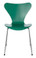 Fritz Hansen Series 7 Chair, 4 Leg Huzun Green Lacquered