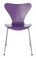 Fritz Hansen Series 7 Chair, 4 Leg Evren Purple Lacquered